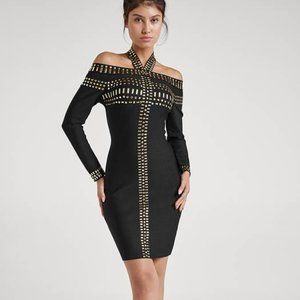 NWT Embellished Bandage Dress